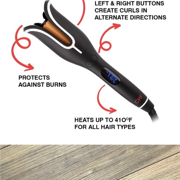 CHI SPIN N CURL ROTATING 1”CURLER MATT BLACK.EASY TO USE - Picture 2 of 5